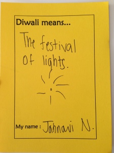 Diwali yellow poem card sample